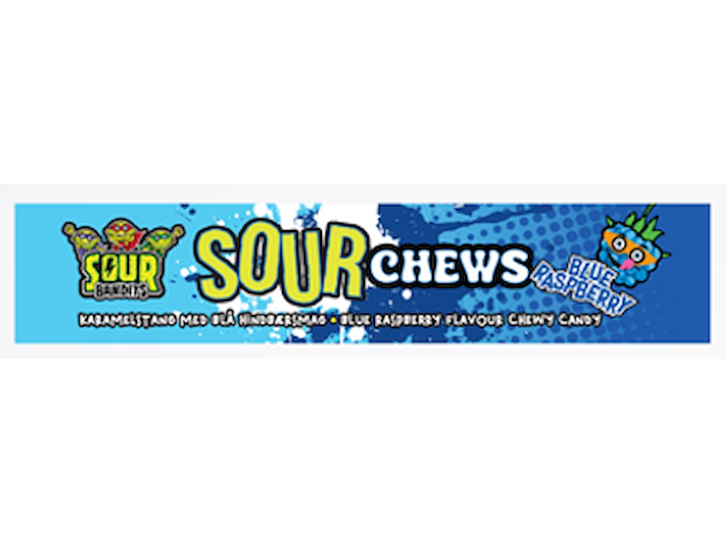 Sour Bandits Chews, Blue Raspberry