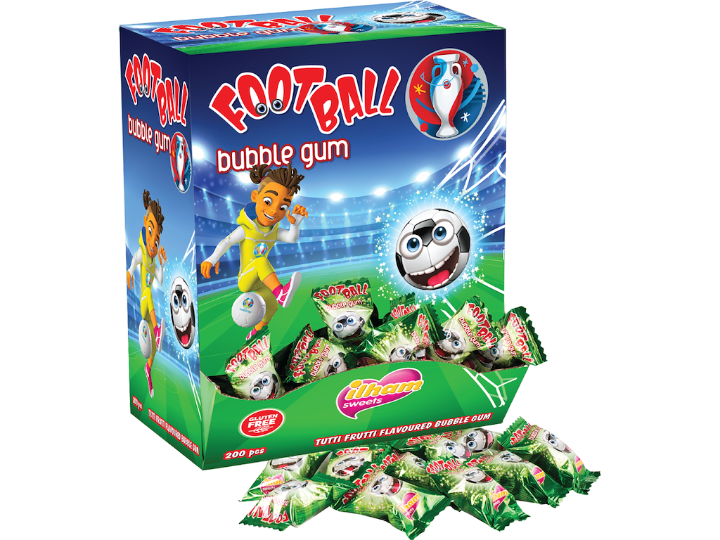 Fottball Bubblegum 200 stk.