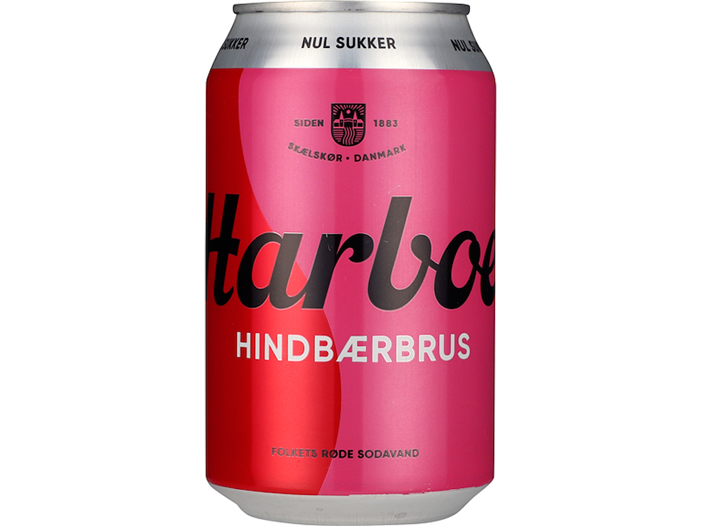 Harboe Hindbær Nul Sukker 33 cl.