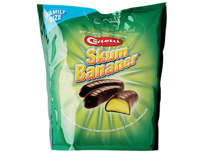 Carletti Skumbananer 60 g.